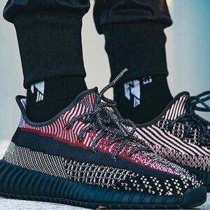 ADIDAS YEEZY BOOST 350 V2 SNEAKER YECHEIL NON REFLECTIVE SNEAKERS BLACK - 5